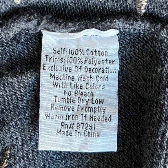 Johnny Was Othilia Embroidered Crane Kimono Cardigan Gray Cream Size S - Picture 5 of 8